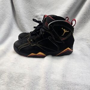 Air Jordan Nike Kids Black and Yellow Sneakers